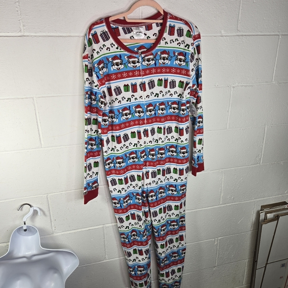 Buc-Ees Christmas One Piece Unionsuit Pajamas New - Picture 7 of 9